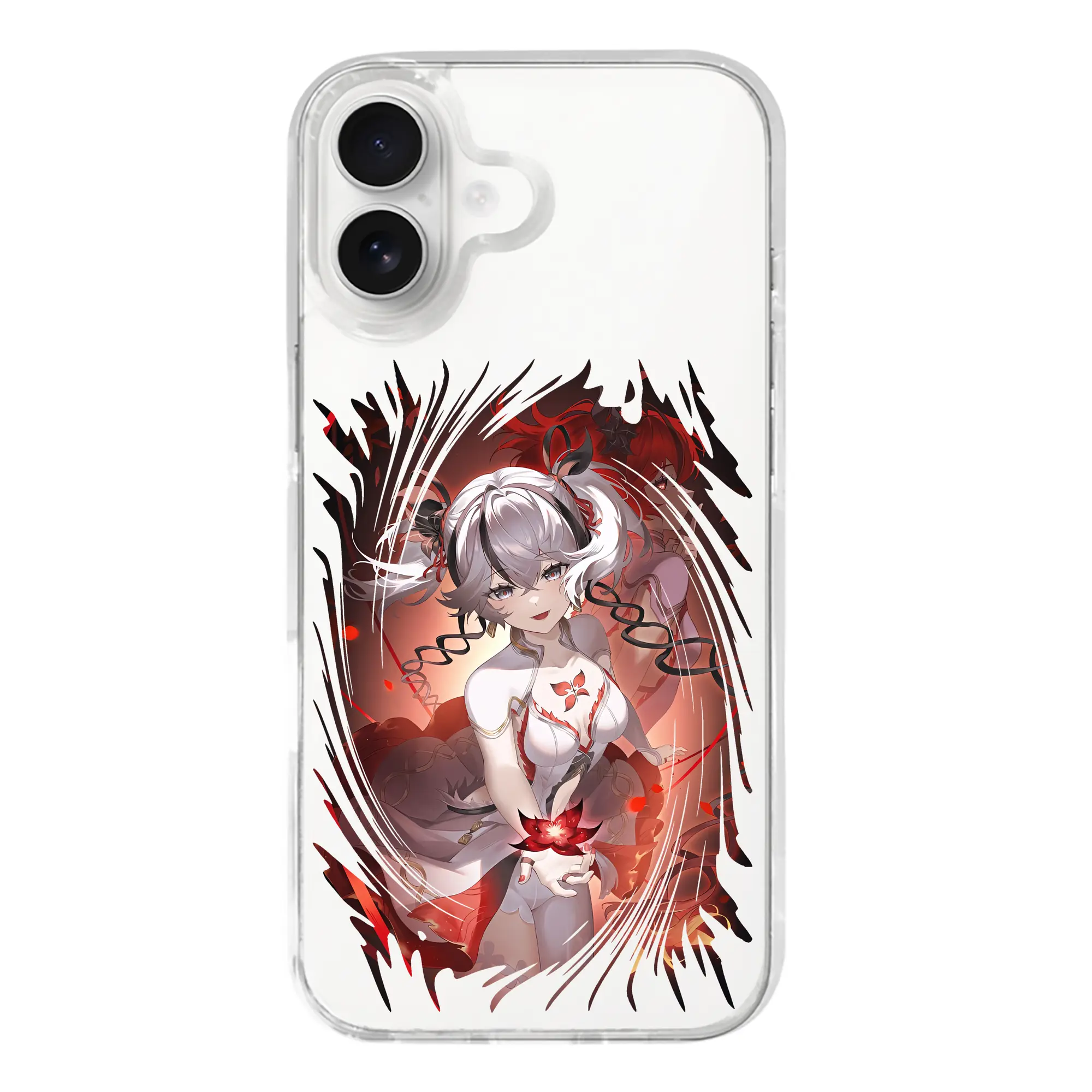 鳴潮 グッズ ツバキ - iPhone 17シリーズ 透明スマホケース – 薄型・耐衝撃・精密フィット保護カバー